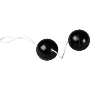 Bile si Oua Vaginale PVC Duotone Balls Seven Creations 3.5 cm Negru 4890888722493