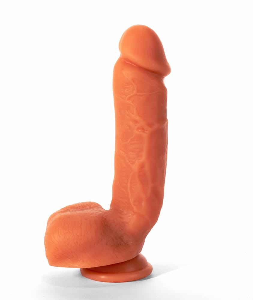Dildo X-Men cu testicule - si ventuza Colours Pleasure 3 lungime 21.6 cm diametru 5 cm 5999560515589