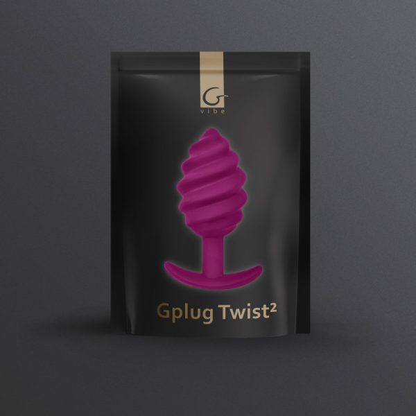 Dop Anal G-Vibe Gplug Twist 2 Sweet Raspberry Visiniu grosime 3.9 cm lungime 10.5 cm 5060320510585