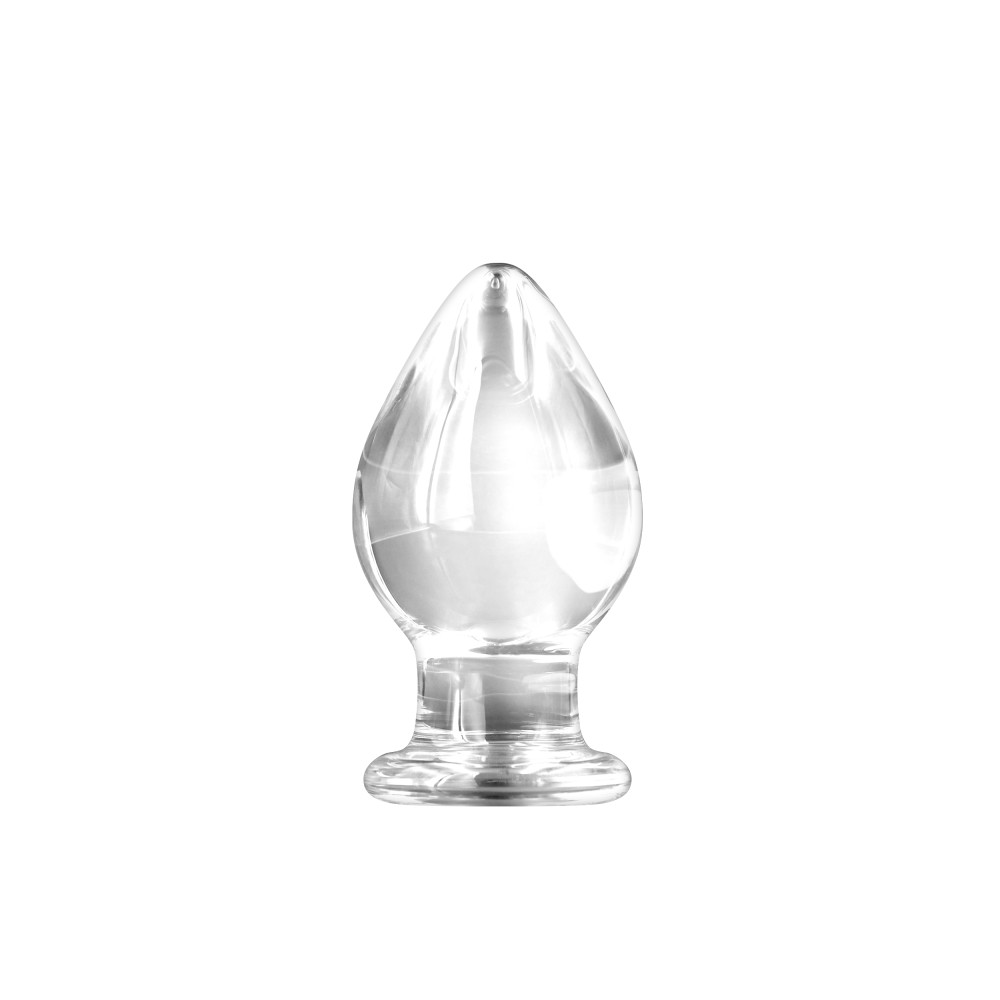 Dop Anal NS Toys Renegade Glass Knight Transparent grosime 6.6 cm lungime 13.2 cm 657447104282