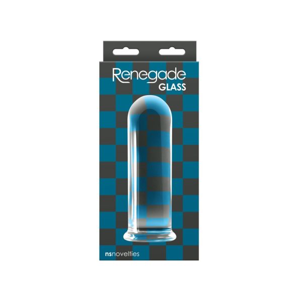 Dop Anal NS Toys Renegade Glass Rook Transparent grosime 6.6 cm lungime 15.2 cm 657447104305