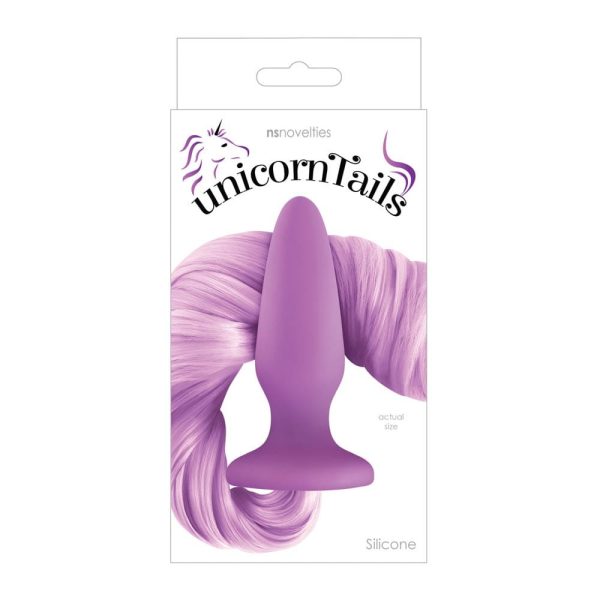 Dop Anal NS Toys Unicorn Tails Pastel Violet grosime 3 cm lungime 10.3 cm 657447098093