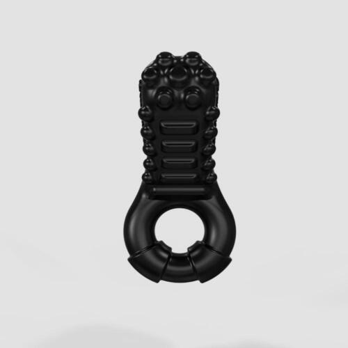 Inel pentru Penis Vibe Ring Tickle stimulare clitoridiana si vibratii Bathmate diametru 2 cm Negru 5060140200536