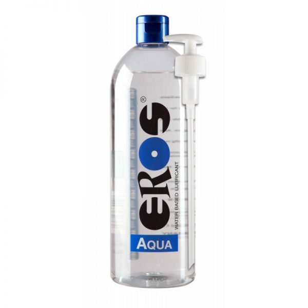 Lubrifiant pe baza de apa Eros Natural Aqua dozator cu pompa inclus 1000 ml