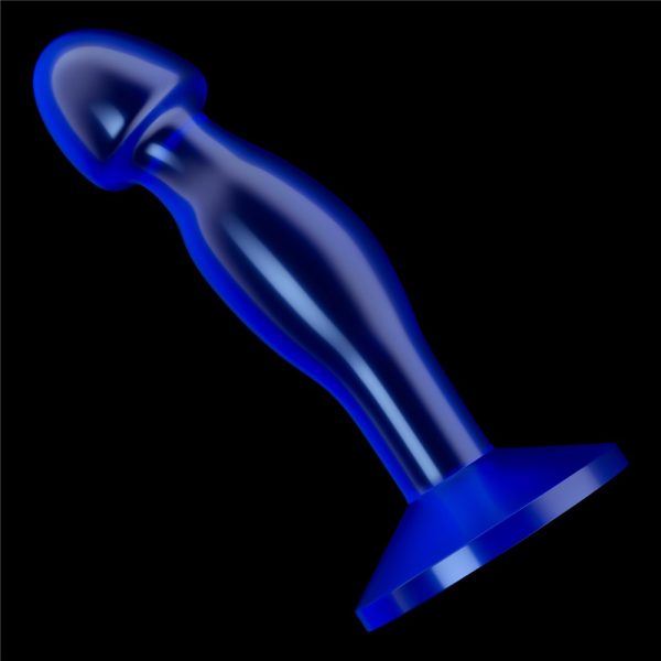 Stimulator Prostata Lovetoy Flawless Albastru grosime 3.9 cm lungime 16.5 cm cu ventuza 6970260906791