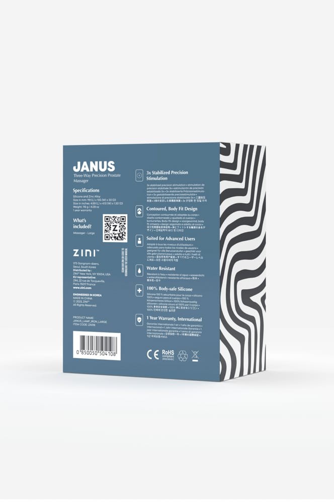Stimulator Prostata Zini Janus Lamp Iron L Auriu - Visiniu grosime 3.3 cm lungime 10.4 cm 850050504108