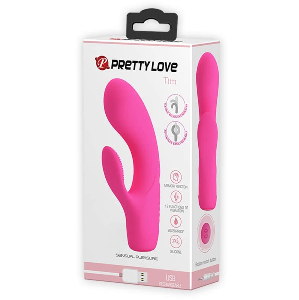 Vibrator Tim Pretty Love stimulare clitoris - punctul G lungime 15.5 cm grosime 3.5 cm 6959532322613