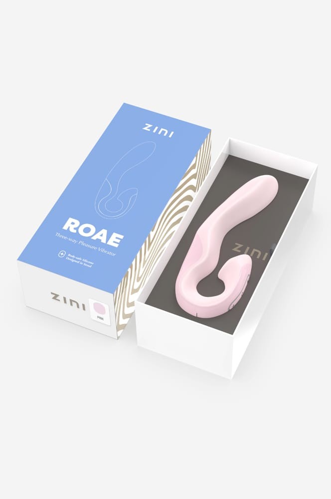 Vibrator Zini Roae SE Three-way Pleasure Zini stimulare clitoris - punctul G lungime 8 - 19.5 cm grosime 3 - 3.5 cm 850050504030